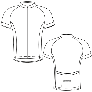 Fashion sewing patterns for MEN T-Shirts Cycling Clothing O 3012
